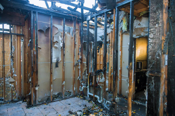 Professional Fire Damage Repair technician working in Marysville, KS